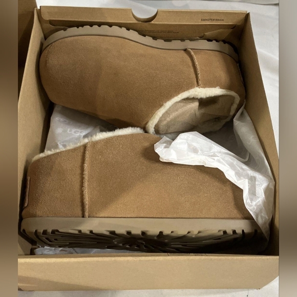UGG Wmns Pumped Slide 'Chestnut' Slippers Size 9 W/Box MSRP $160 - Picture 11 of 12